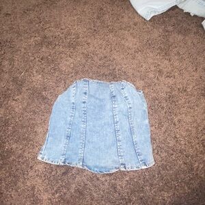 tube denim top